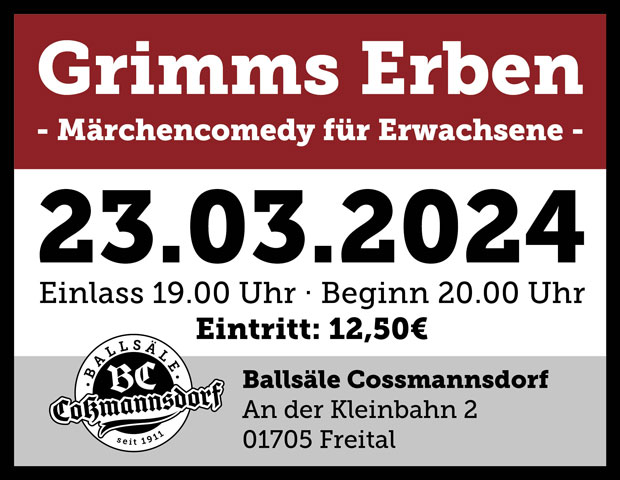 Gimms Erben Märchencomedy im BC