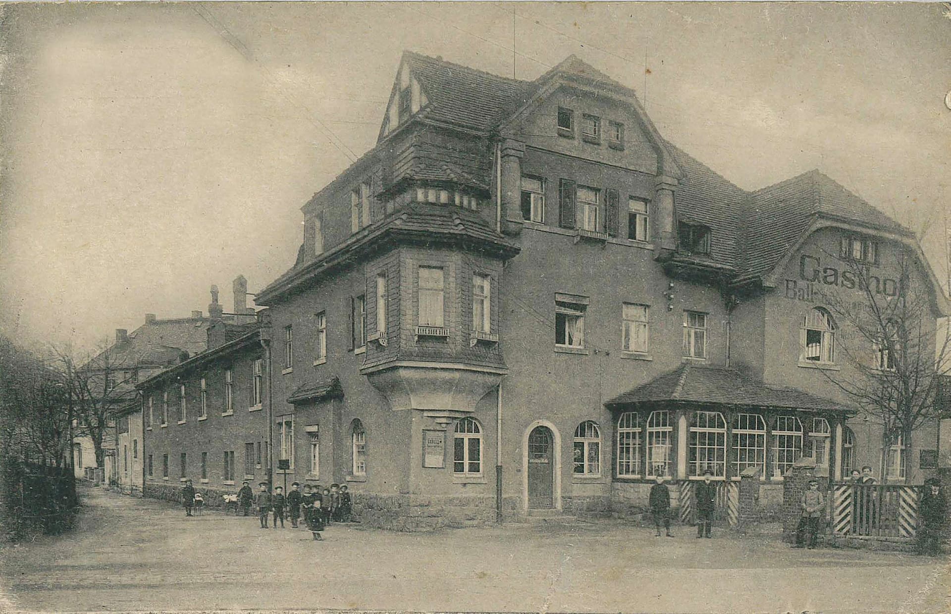 Bild der Ballsäle Coßmannsdorf aus dem Jahre 1915